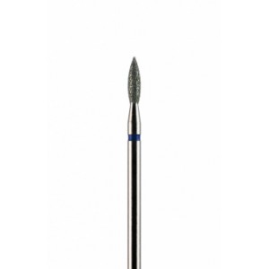 Фреза алмазная формы пламя синяя средняя зернистость диаметр 2,5 мм (025)